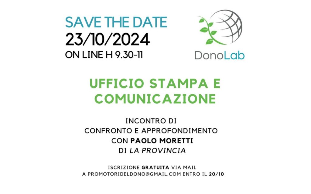 DonoLab 23 ottobre